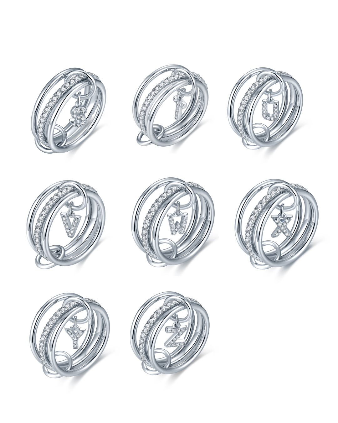 Aurelia Letter Ring - Silver (PRE-ORDER)
