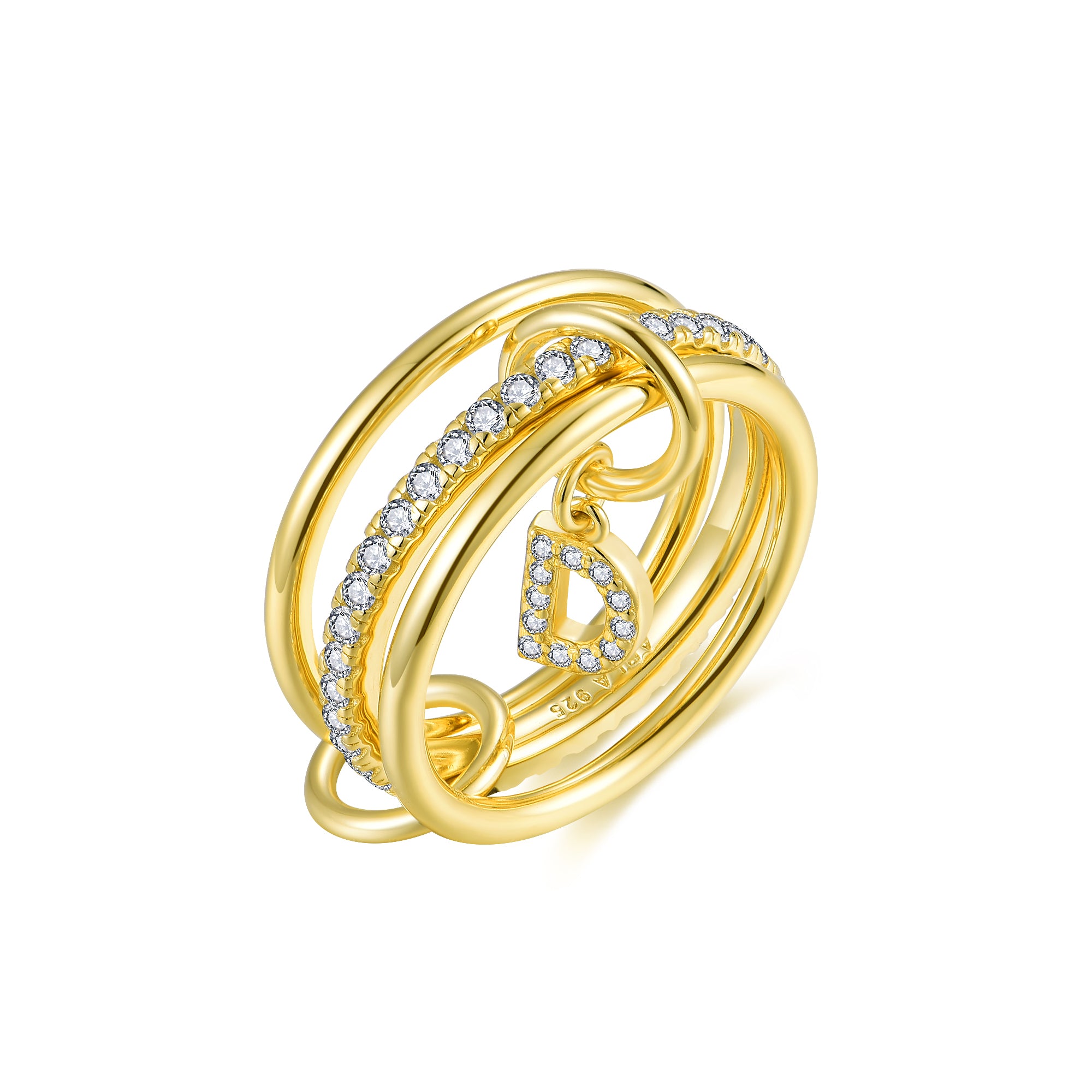 Aurelia Letter Ring - Gold