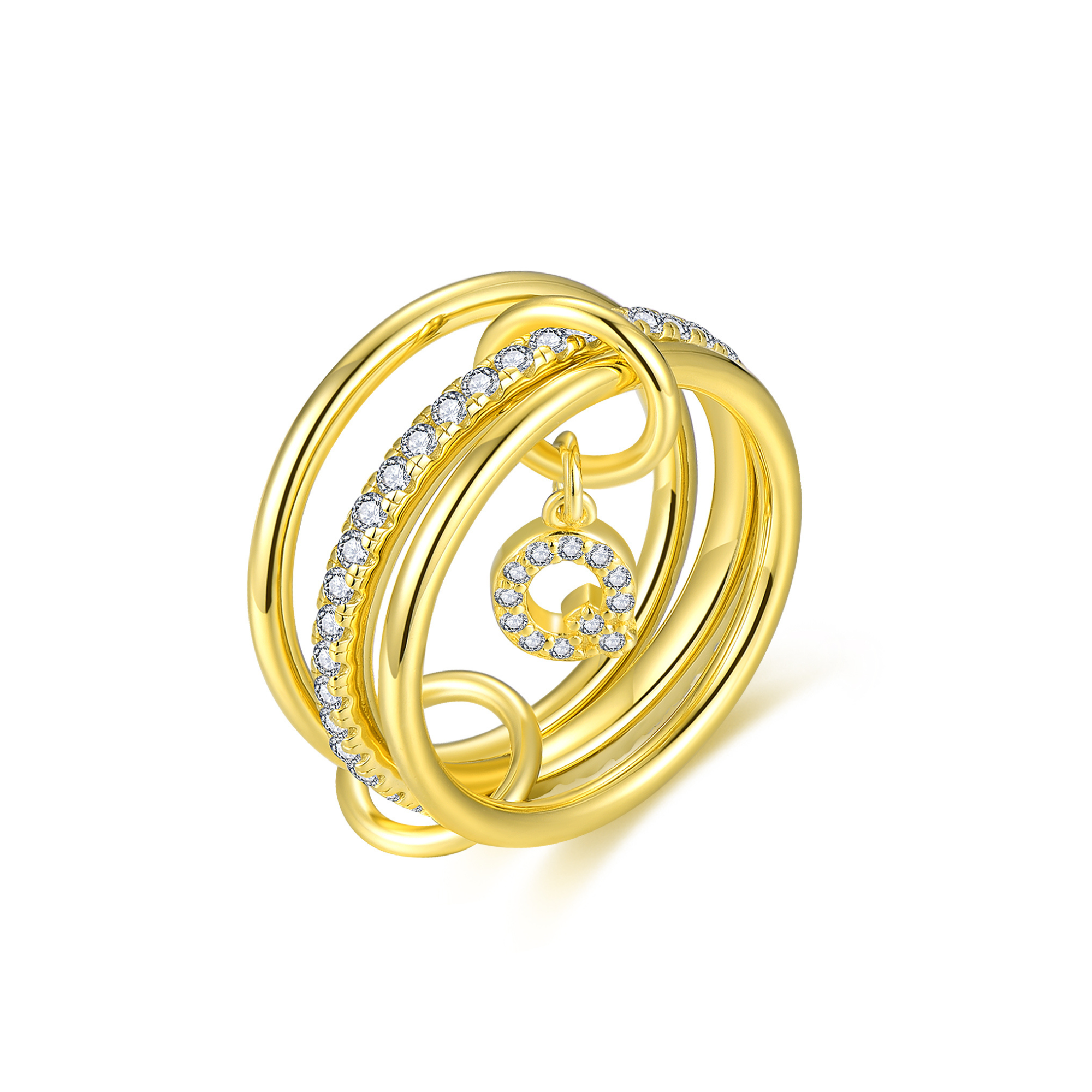 Aurelia Letter Ring - Gold
