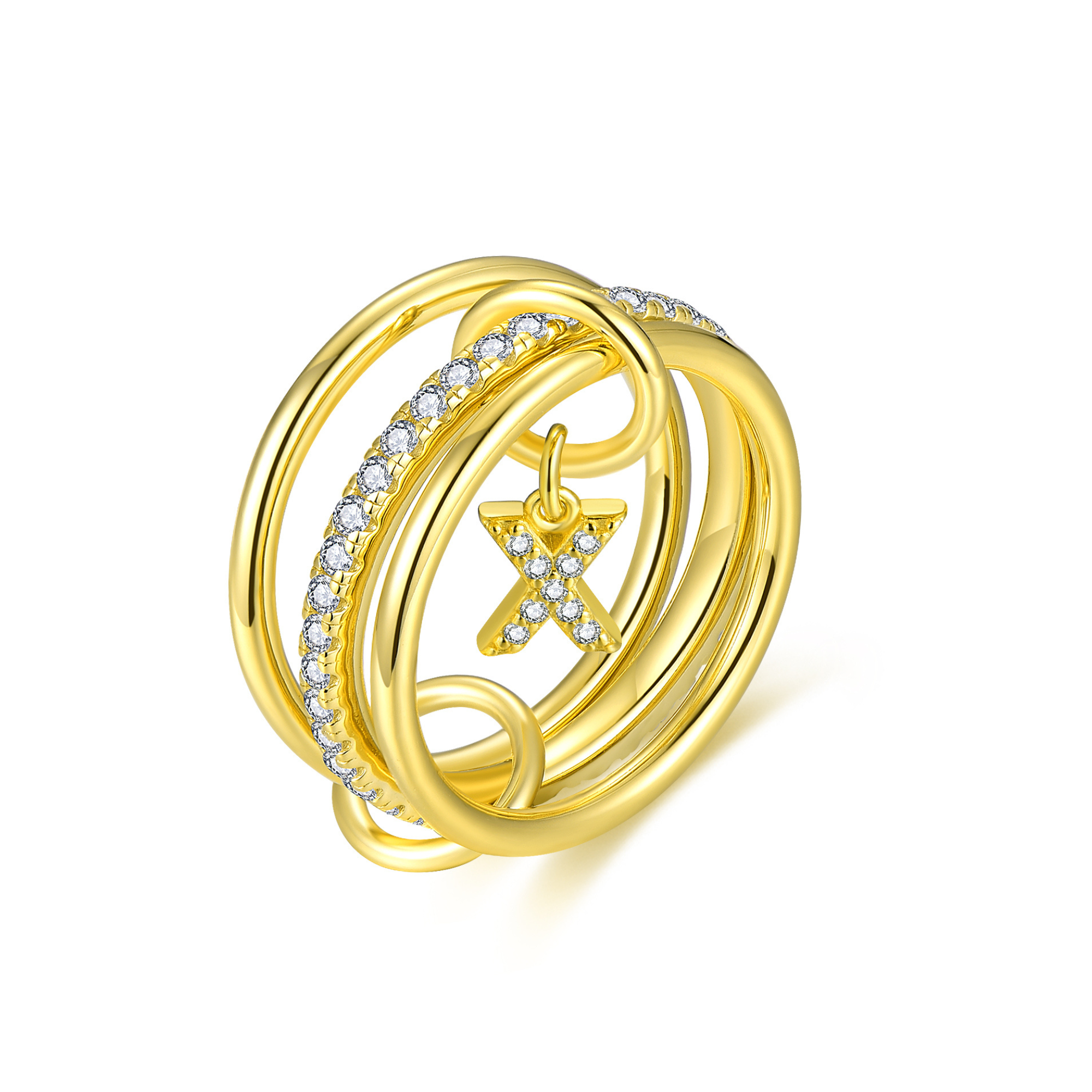 Aurelia Letter Ring - Gold