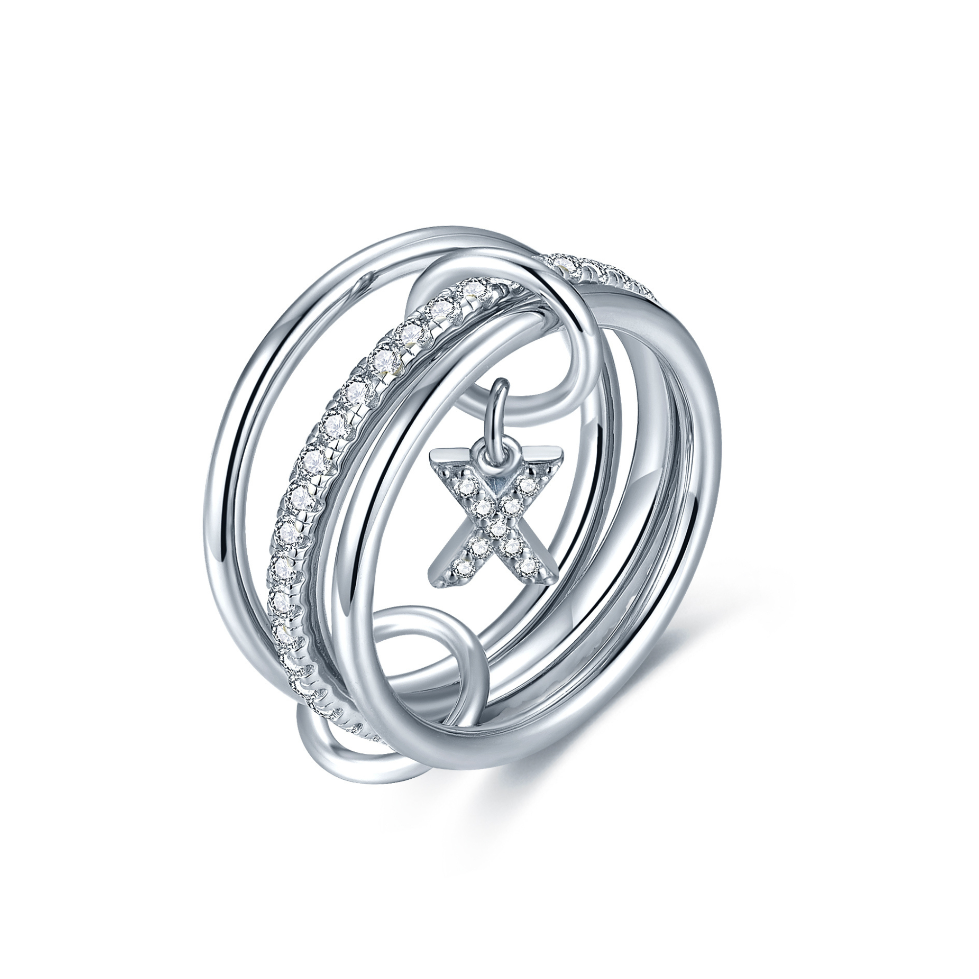 Aurelia Letter Ring - Silver