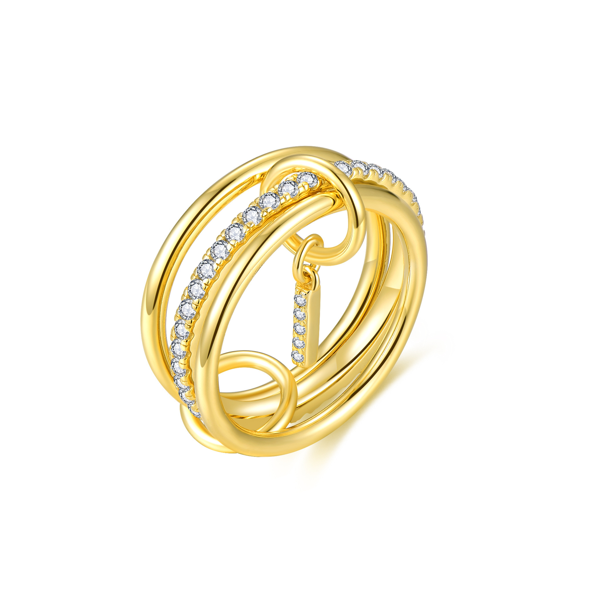 Aurelia Letter Ring - Gold