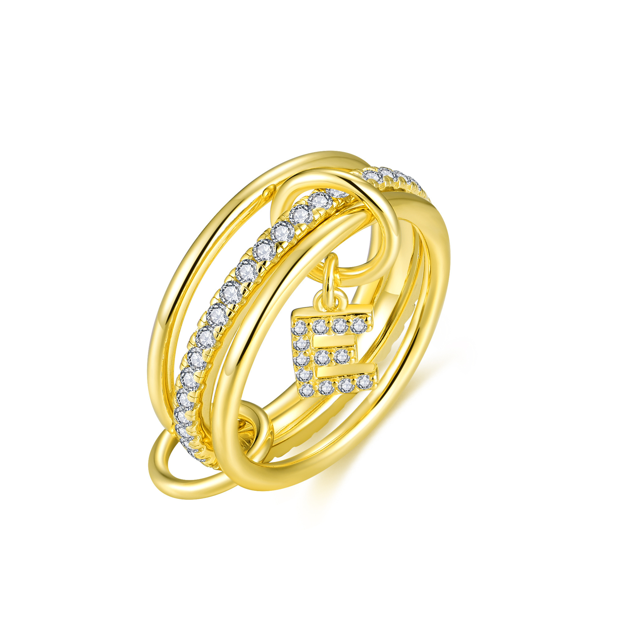 Aurelia Letter Ring - Gold