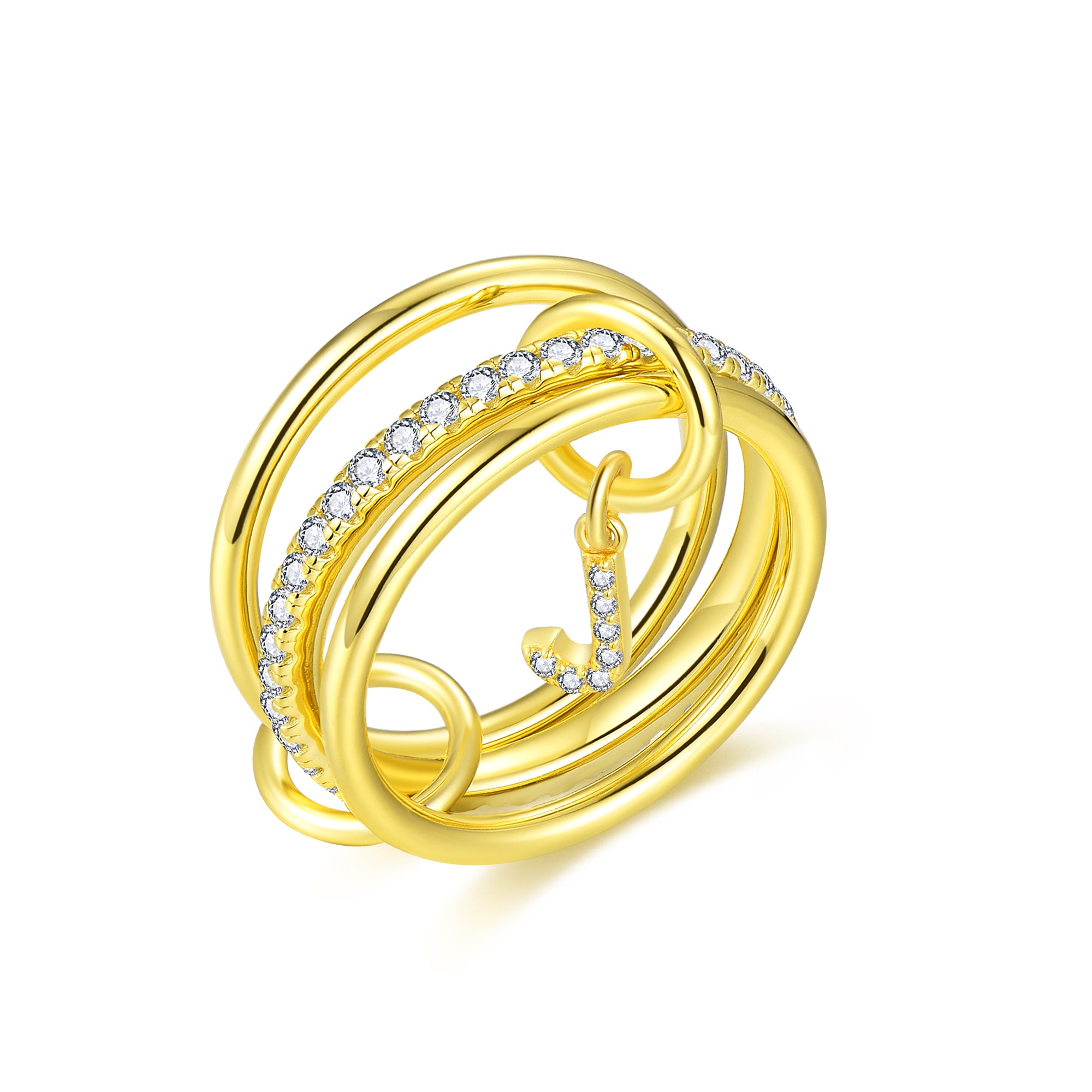 Aurelia Letter Ring - Gold