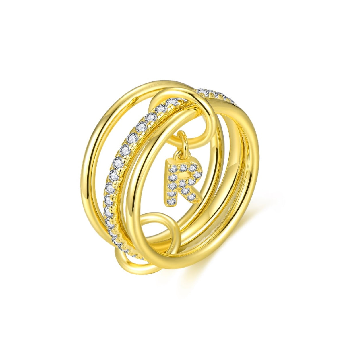 Aurelia Letter Ring - Gold