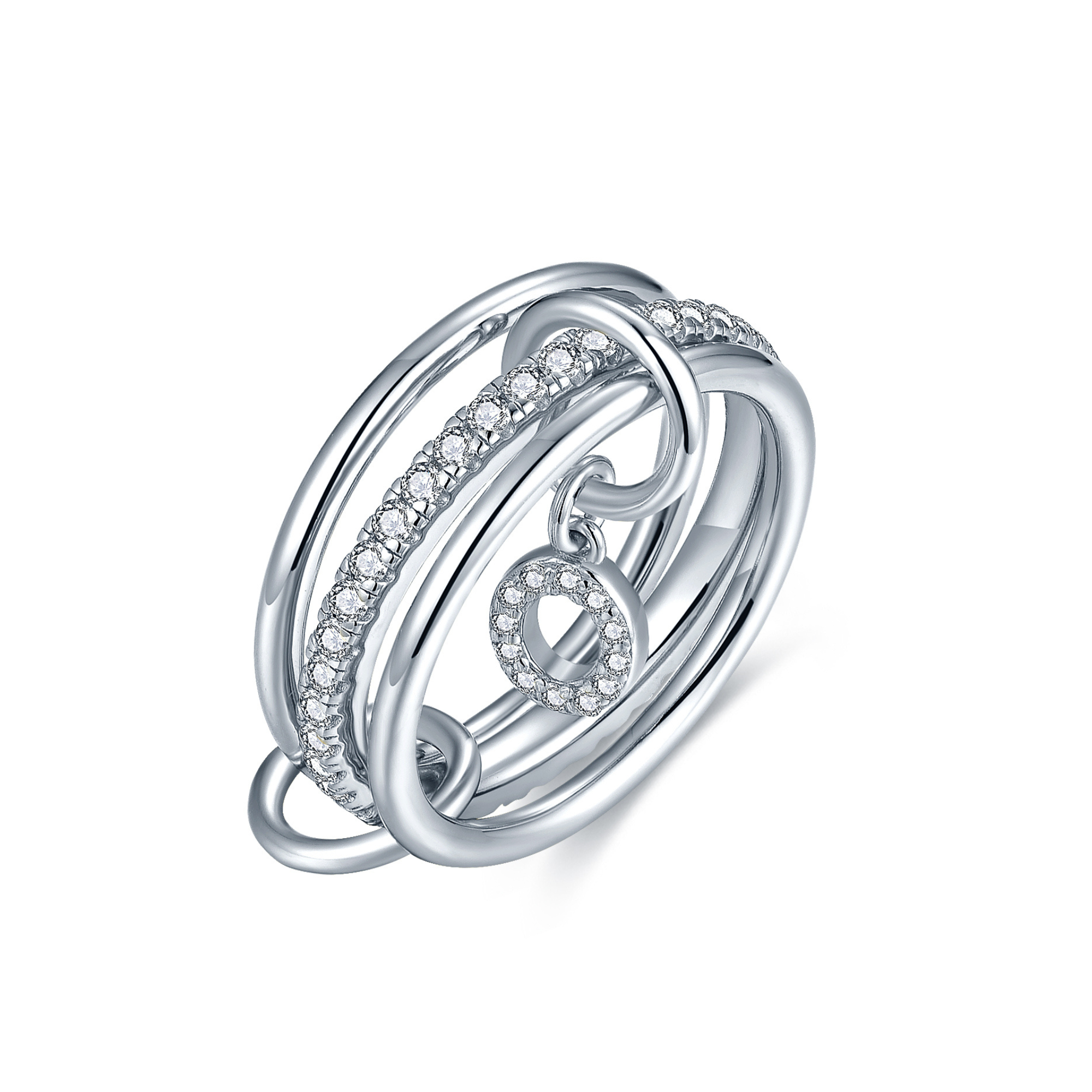 Aurelia Letter Ring - Silver
