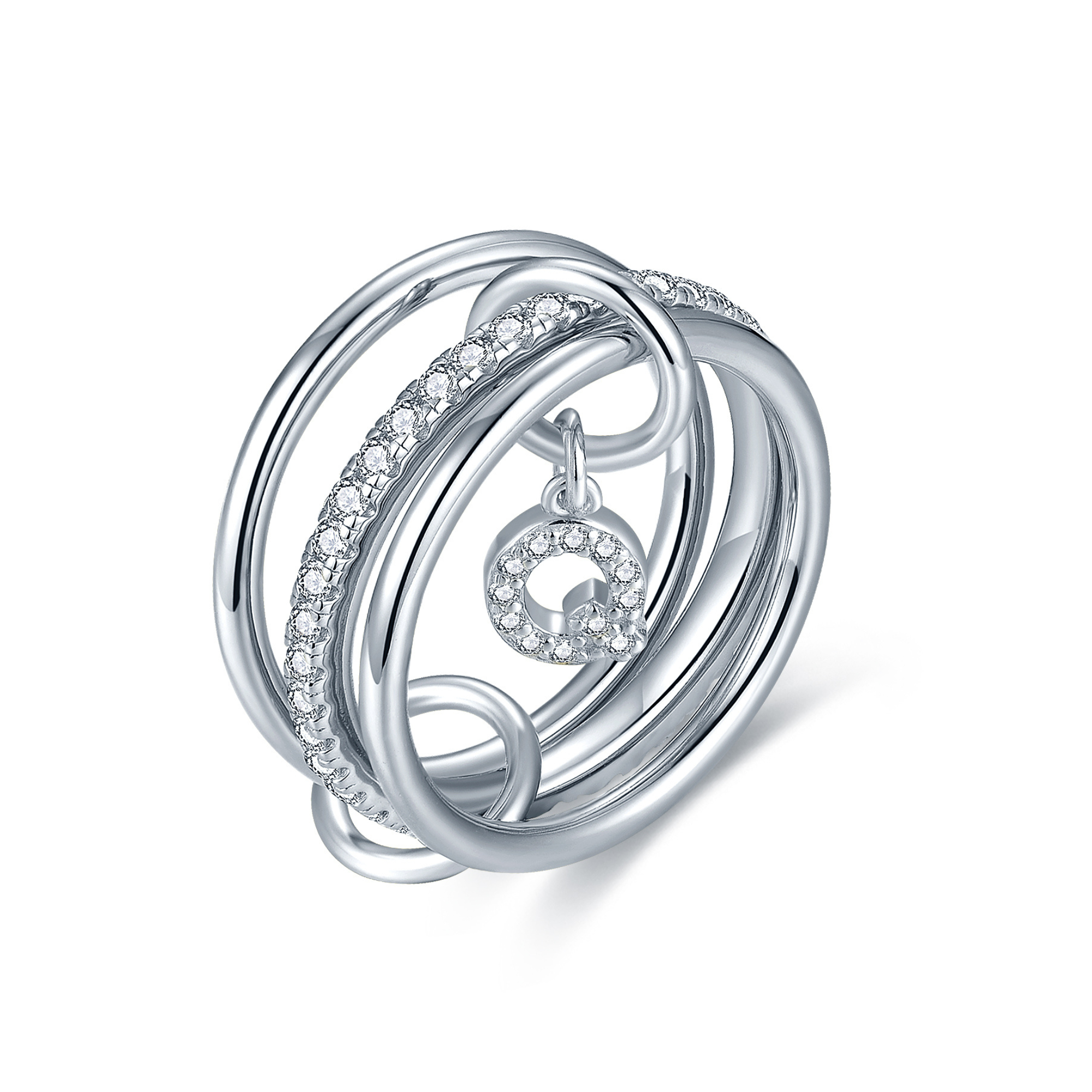 Aurelia Letter Ring - Silver