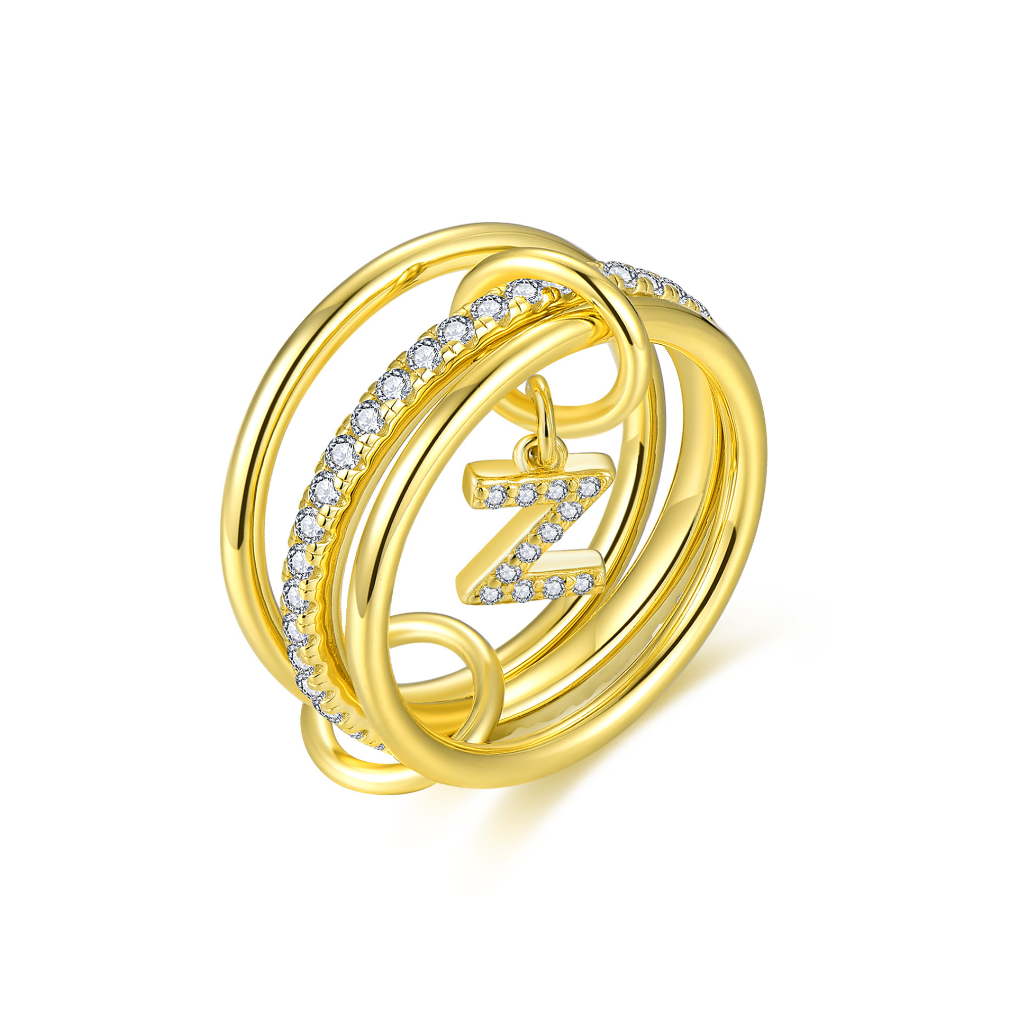 Aurelia Letter Ring - Gold (PRE-ORDER)