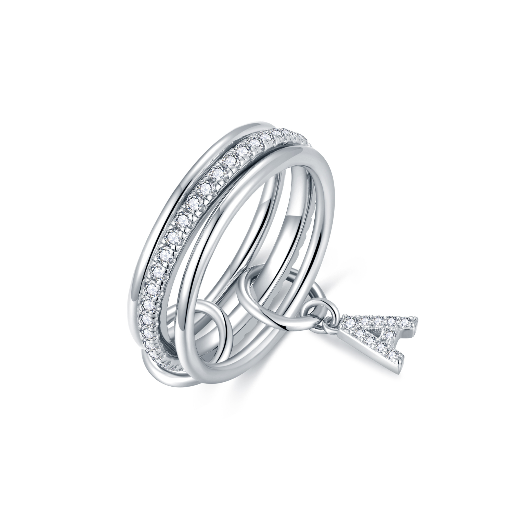 Aurelia Letter Ring - Silver